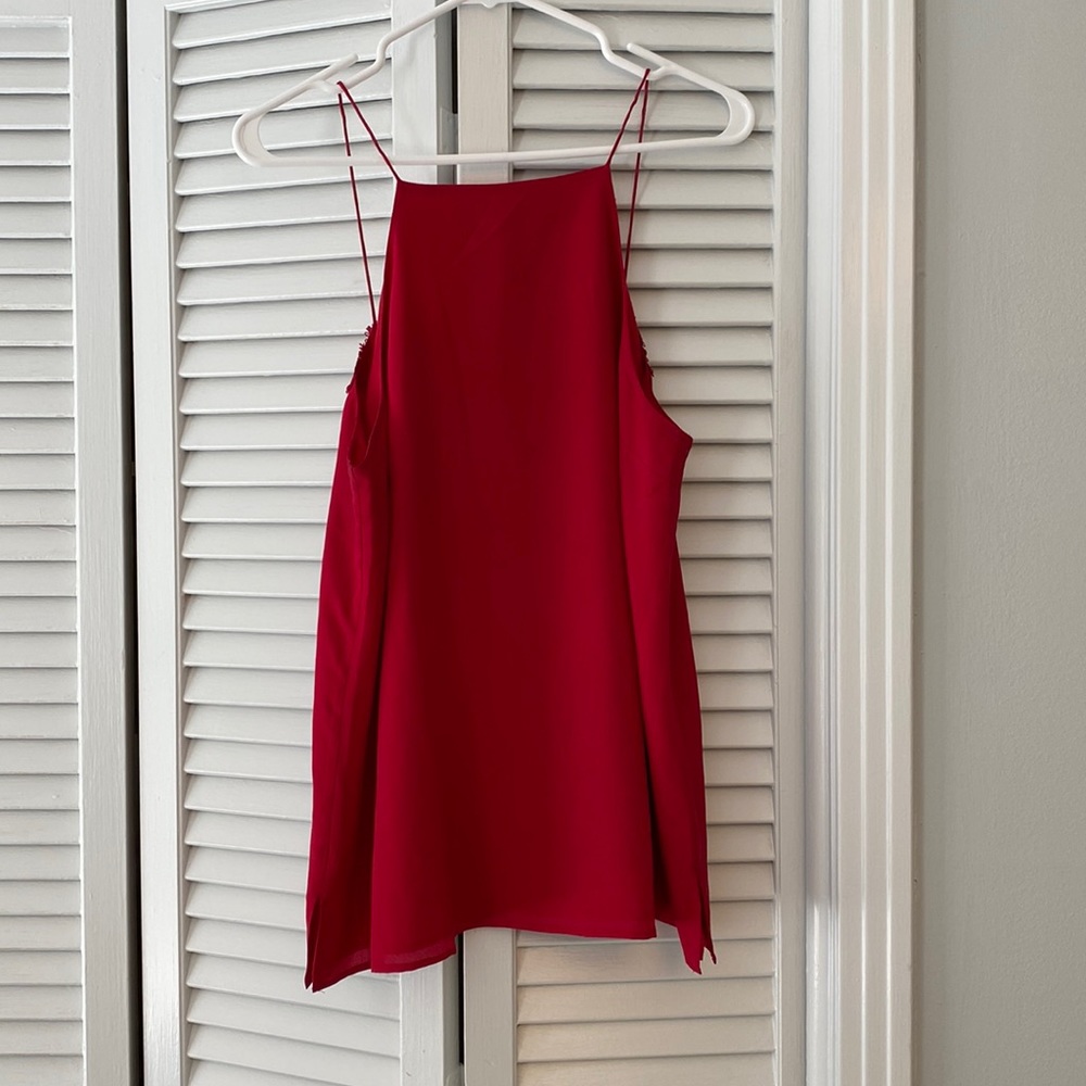 Red CAMI NYC top